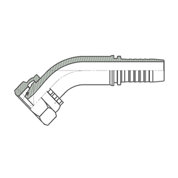 Fêmea 45° DKO-DIN2353 – Métrica