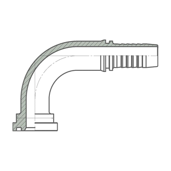 Flange 90° 6000PSI