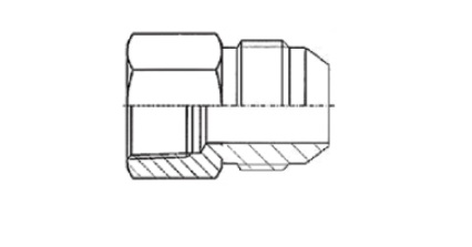 Fêmea Fixa NPT x Macho JIC
