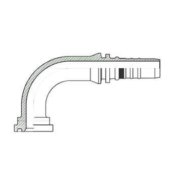 Flange 90° 3000PSI Interlock