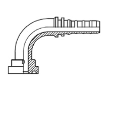 Flange 90° 9000PSI – Super Cat Interlock